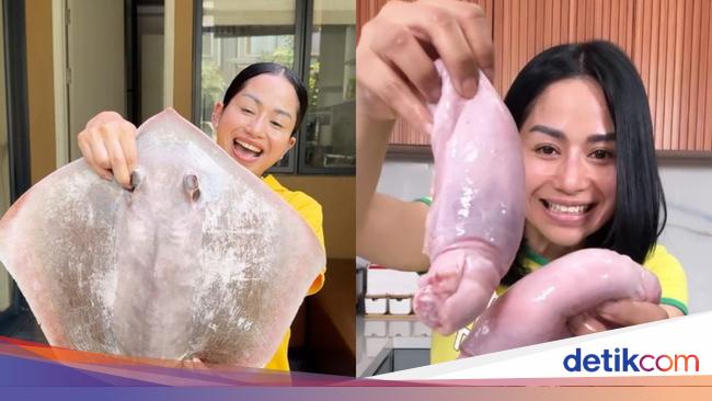 Farida Nurhan Masak Ikan Pari Utuh dan Torpedo yang Unik