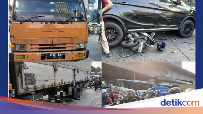 Lagi-lagi Truk Diduga Rem Blong Jadi 'Pembunuh' di Jalanan