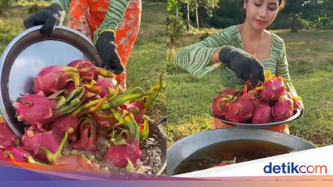 Nyeleneh! YouTuber Ini Spesialis Bikin Buah Utuh Goreng