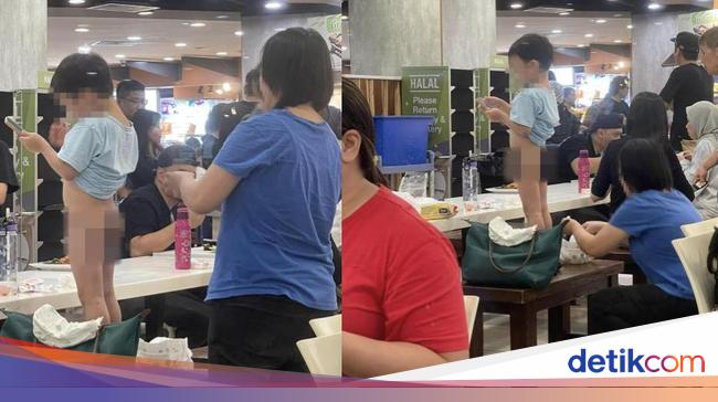 Duh! Wanita Ini Ganti Popok Anak di Kopitiam yang Penuh Orang Makan