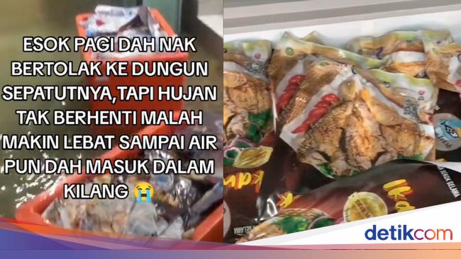 Gegara Kebanjiran, Penjual Ini Jual Rugi 6.000 Kg Ikan!