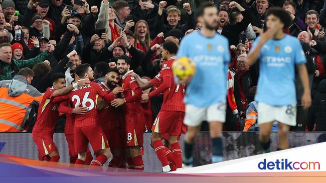 Liverpool Membungkam Manchester City 2-0, Puncak Klasemen Liga Inggris Kian Memikat