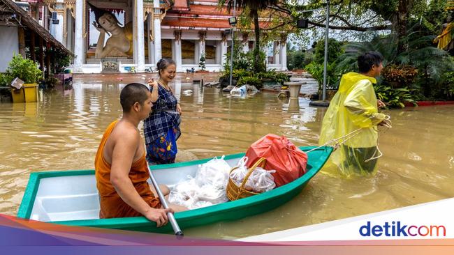 Banjir Merendam Thailand, Paksa Ribuan Orang Mengungsi