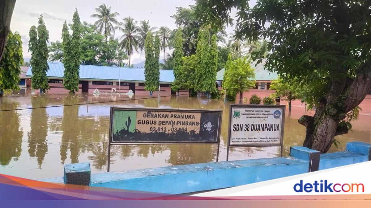 Banjir Rendam 200 Rumah-100 Ha Kebun Salak gegara Sungai Meluap di Pinrang