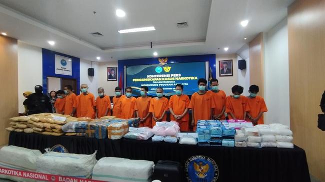 BNN Sita 169 Kg Ganja hingga 80,8 Kg Sabu dari Pengungkapan 15 Kasus