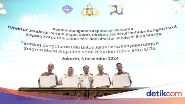 Kakorlantas Teken SKB Pengaturan Lalin Jalan dan Penyebrangan Selama Nataru