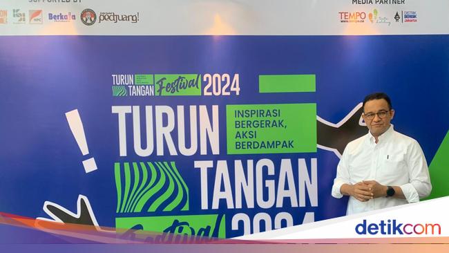 Tulisan Tangan Anies di Festival Turun Tangan: Teruslah Memesona Memukau