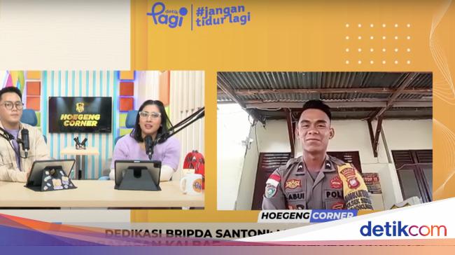 Cerita Bripda Santoni Mengajar di Perbatasan: Siswa Awalnya Segan, Kini Akrab