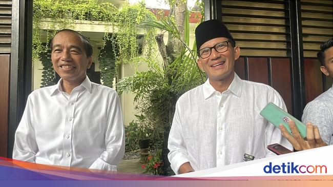 Bertemu Jokowi di Solo, Sandiaga Puji Inovasi 'Partai Perorangan'