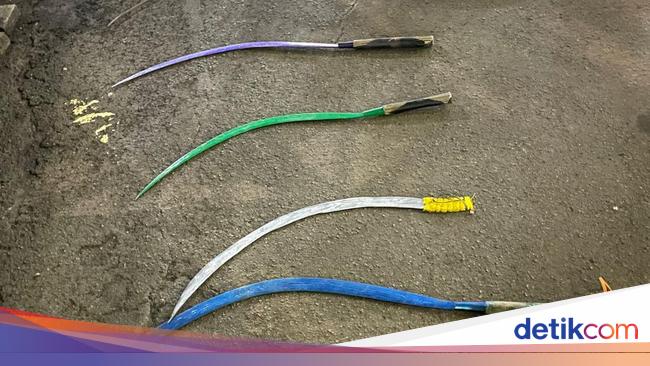Polisi Amankan 3 Remaja Bogor Bawa Sajam, Klewang Disita