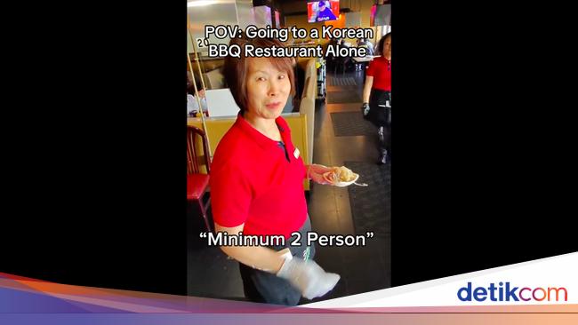 Ditolak Makan Sendirian di Resto Korea, Video TikToker Ini Viral