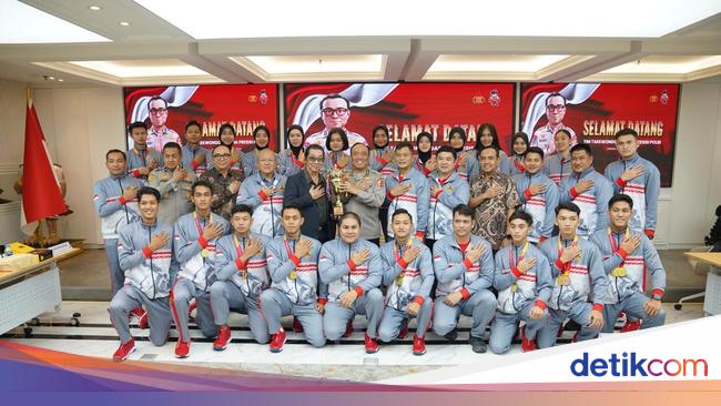 Tim Garuda Bhayangkara Borong Medali Kejuaraan Taekwondo Polisi di Vietnam