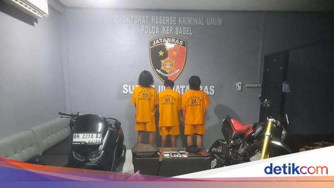 Komplotan Rampok Bersajam di Bangka Rugikan Korban Rp 15 Juta Ditangkap