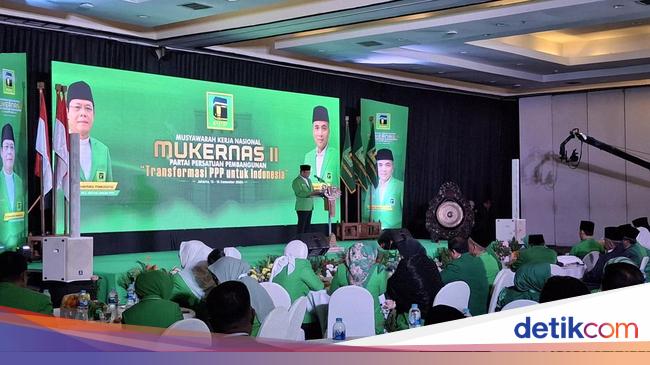 Buka Mukernas PPP, Mardiono Akui Suara Partainya Terus Menurun