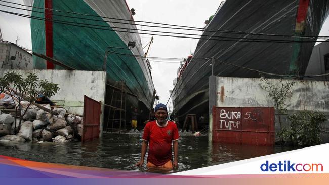 13 RT-1 Ruas Jalan di Jakarta Dilanda Banjir Rob, Ketinggian Capai 90 cm