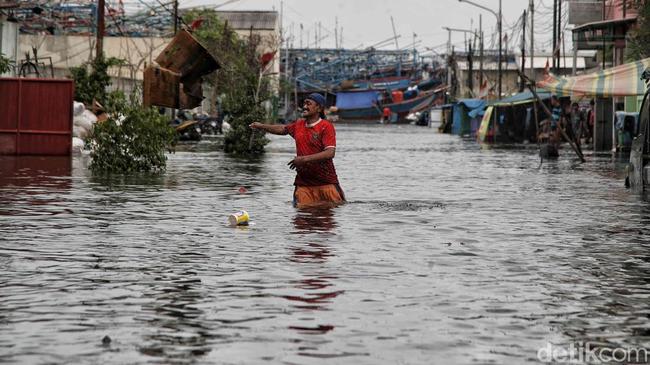 SDA Ungkap Penyebab Banjir Rob Jakut: Pengaruh Gravitasi Bulan dan Matahari