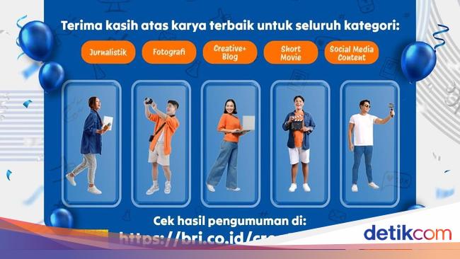 Diikuti 2.292 Karya, BRI Resmi Umumkan Pemenang Ajang CreatorFest 2024