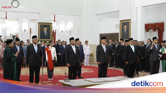 Dewas KPK 2024-2029 Ucapkan Sumpah di Hadapan Prabowo