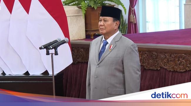 5 Pimpinan KPK 2024-2029 Resmi Ucap Sumpah Jabatan di Hadapan Prabowo