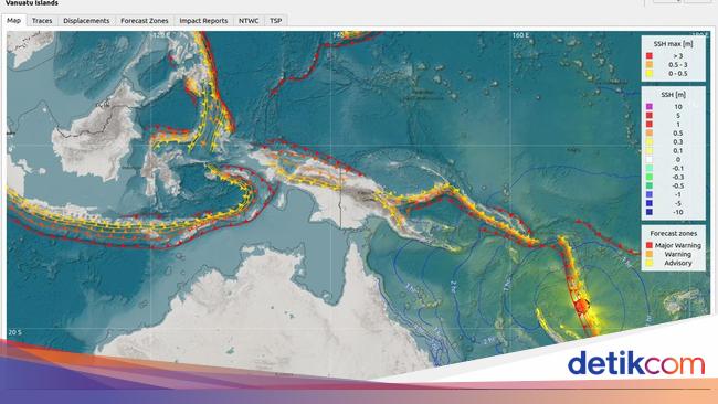 BMKG Catat Tsunami di Sejumlah Titik Usai Gempa M 7,5 Vanuatu, Tak Ada di RI