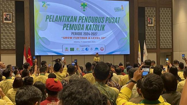 Wapres Gibran Hadiri Pelantikan Pengurus Pemuda Katolik 2024-2027