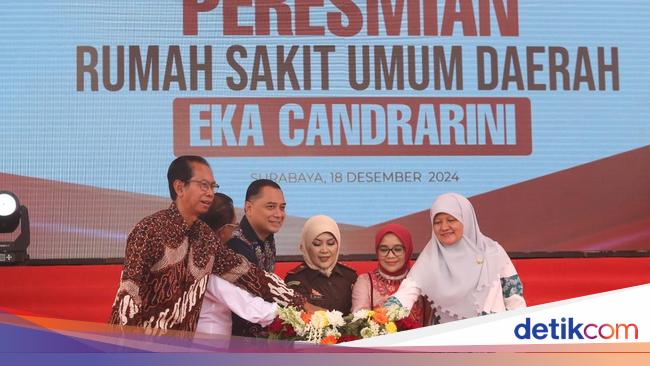 Pemkot Surabaya Resmikan RSUD Eka Candrarini, Fokuskan Layanan Ibu &amp; Anak