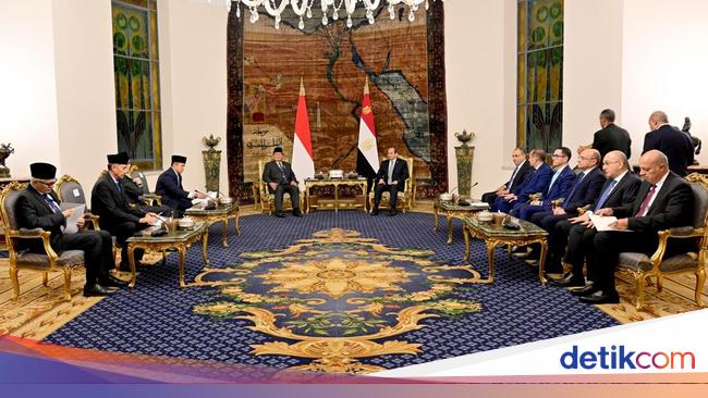 Bertemu Presiden Mesir, Prabowo Bahas Peluang Ikut Suez Canal Economic Zone