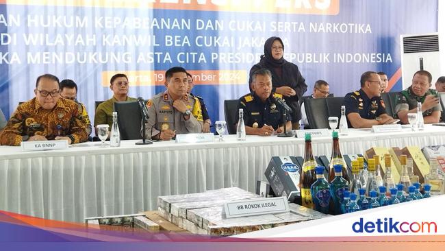 Bea Cukai Jakarta Tindak 827 Kasus Barang Ilegal: Kosmetik, Rokok hingga Miras