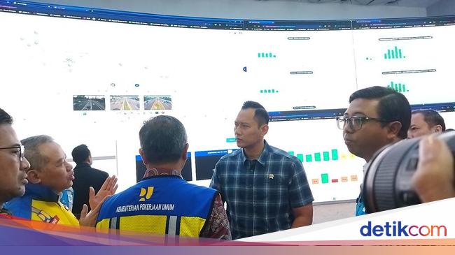 Menko AHY Tinjau Command Center Jasa Marga Jelang Natal dan Tahun Baru