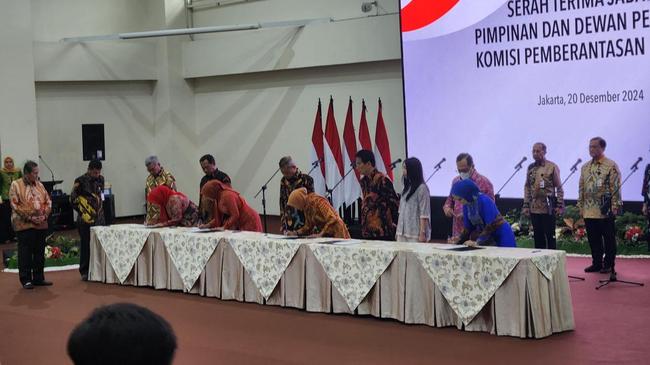 Jalani Sertijab, Setyo Budiyanto Dkk Resmi Pimpin KPK