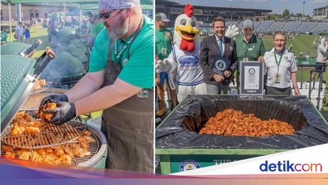 Wow! Perusahaan Ini Pecahkan Rekor Masak 297 Kg Chicken Wings