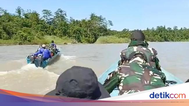 Detik-detik Kasat Reskrim Bintuni Hilang Usai Jatuh ke Sungai Saat Kejar KKB