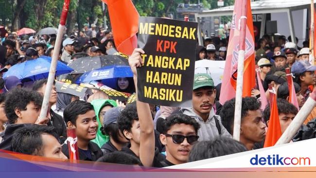 LMND Demo di Depan KPK: Tangkap dan Adili Harun Masiku!