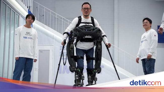 Canggihnya Robot 'Iron Man' Buatan Korsel, Bantu Pasien Lumpuh Berjalan