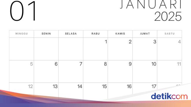 Daftar Hari Besar Nasional dan Internasional Januari 2025