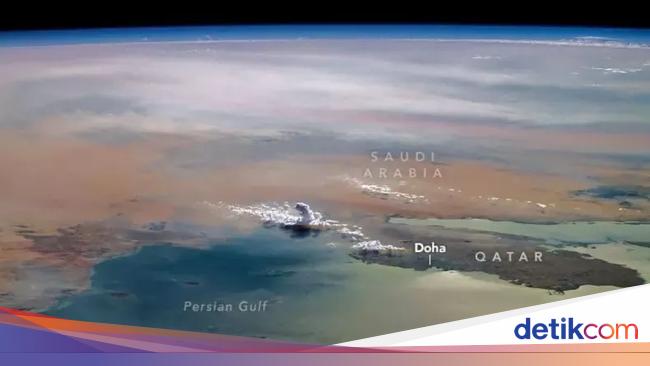 Towering Clouds Over the Arabian Peninsula