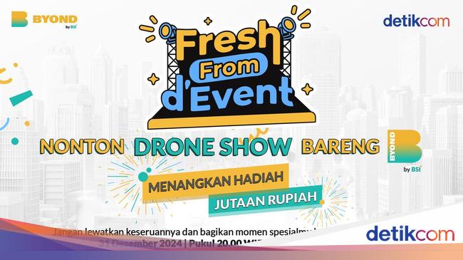 Saksikan Drone Show Kirana Jakarta di Bundaran HI Bareng BYOND by BSI!