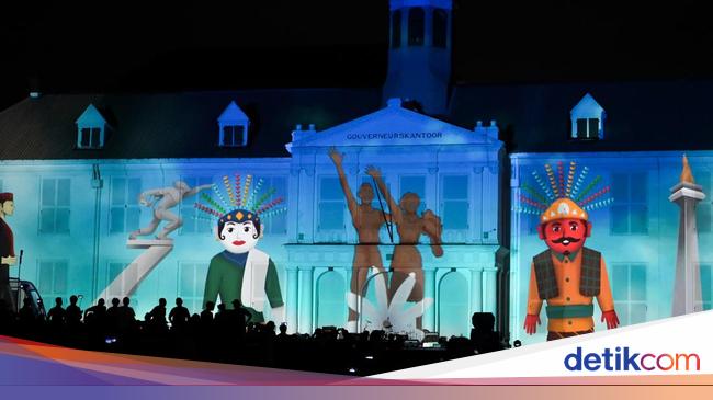 Festival Cahaya Semarakan Sambut Tahun Baru di Kota Tua Jakarta