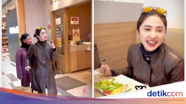 Liburan ke Jepang, Dewi Perssik Tetap Cari Makanan Halal