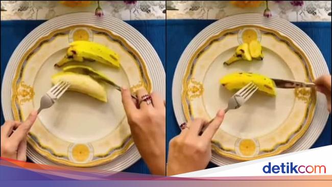 Makan Pisang Pakai Pisau Garpu, Cara Wanita Ini Tuai Perdebatan