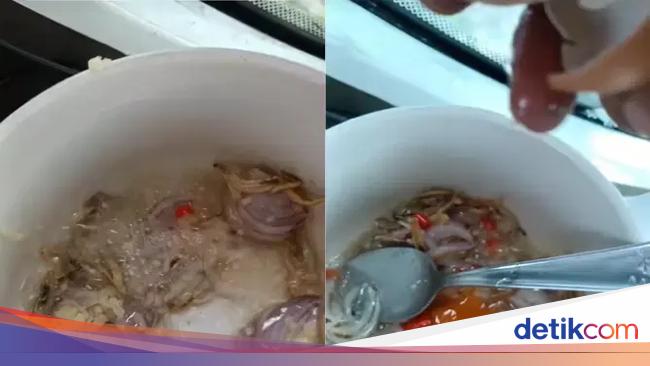 Gokil! Pekerja Ini Masak Nasi Goreng Ikan Bilis di Atas Tower Crane