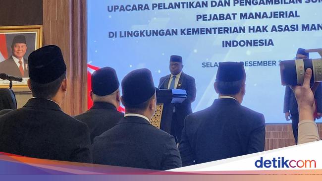 MenHAM Lantik 56 Pegawai, Ingatkan Sanksi Pencopotan Jika Terlibat Judol