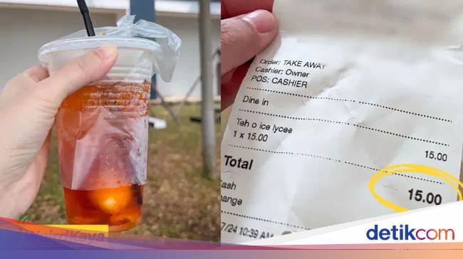 Orang Malaysia Kaget Beli Es Teh Leci Rp 54.000 di Resto Indonesia