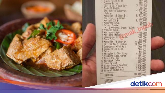 Bikin Kaget! 5 Bon Makanan Ini Jumlah Totalnya Ratusan Juta Rupiah