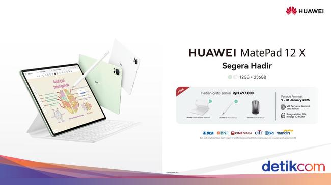 Ramping &amp; Bertenaga, HUAWEI MatePad 12 X Beri Pengalaman Lebih dari Laptop