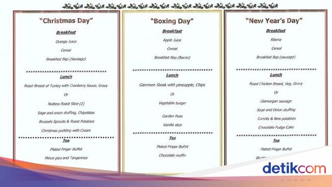 Rayakan Tahun Baru Penjara Ini Sajikan Menu Spesial untuk Tahanan