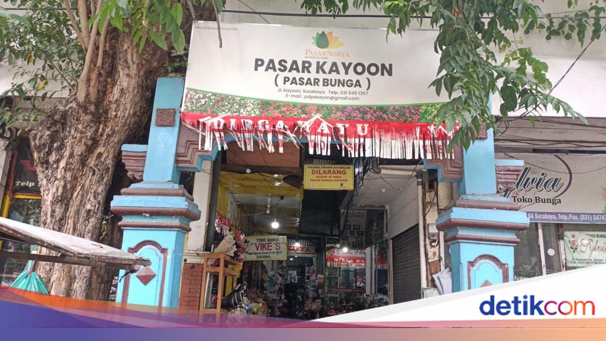 Sejarah Pasar Bunga Kayoon Surabaya yang terbentuk dari Endapan Kalimas