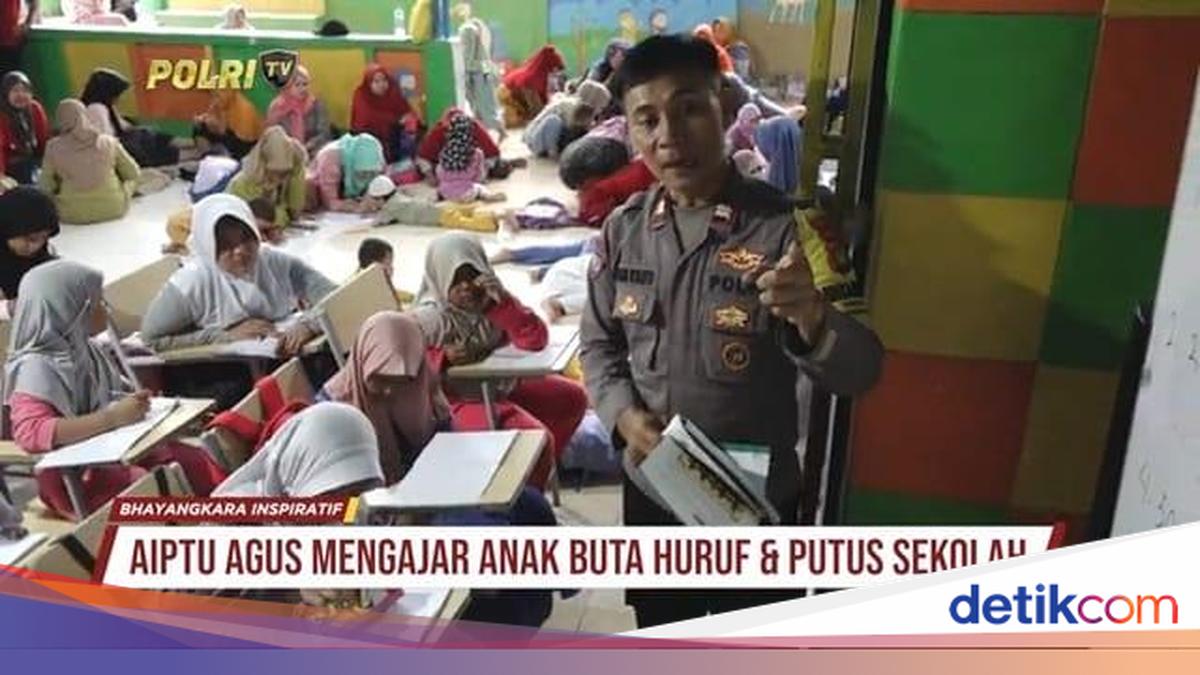 Kiprah Aiptu Agus Riyanto Agar Anak-anak Pemulung Bisa Sekolah