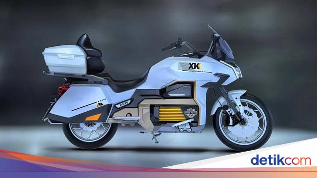 Potret Motor Listrik Buatan China yang Mirip Honda Goldwing