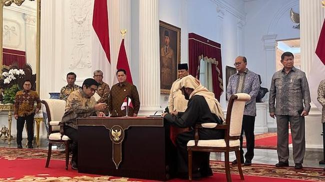 Prabowo Saksikan Penandatanganan MoU Proyek 1 Juta Rumah dengan Qatar